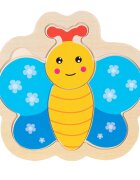 Sunman Puzzle din lemn Fluturas 4 piese
