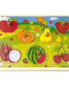 Sunman Puzzle din lemn Fructe 7 piese