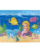 Sunman Puzzle din lemn Sirena 48 piese