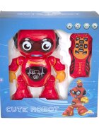 Sunman Robotel cu telecomanda care danseaza Cute Robot Rosu