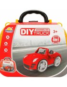 Sunman Set de constructie masini 4 in 1 Rosu