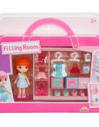 Sunman Set de joaca cu papusa si accesorii Fitting room