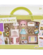 Sunman Set de joaca cu papusa si accesorii Pet House