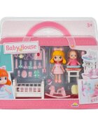 Sunman Set de joaca cu papusa si bebelus Baby House