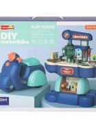 Sunman Set de joaca motocicleta cu atelier de reparatii 44 piese