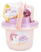 Sunman Set galetusa cu ustensile pentru plaja Unicorn