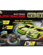 Sunman Set pista de curse cu 2 masini Glow Racing Slot Track 1:64
