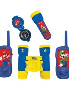 Super Mario Set Walkie Talkies Lexibook binoclu compas si lanterna