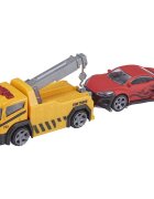 Teamsterz Camion de tractare cu masinuta Galben