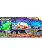 Teamsterz Transportator cu 2 masini Beast Machines Mover Alb-Albastru