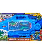 Teamsterz Transportator in forma de rechin cu vehicule si figurine Shark Destroyer