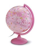 Tehnodidactica Glob pamantesc iluminat Pinkzoo 25 cm