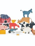 Tender Leaf Toys Animale domestice din lemn 13 piese