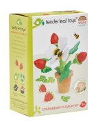 Tender Leaf Toys Capsuni in ghiveci din lemn 13 piese
