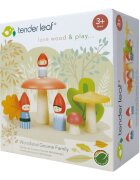 Tender Leaf Toys Familia gnomilor din padure din lemn premium