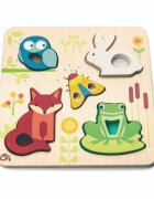 Tender Leaf Toys Puzzle educativ din lemn Animalute din padure
