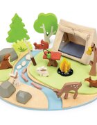 Tender Leaf Toys Set de joaca camping in natura din lemn premium