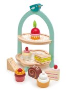 Tender Leaf Toys Set de joaca Stand pentru prajituri din lemn 9 piese