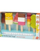 Tender Leaf Toys Set inghetate pe bat din lemn Ice Lolly Shop