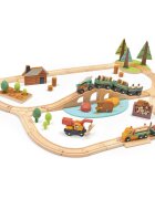 Tender Leaf Toys Set Tren din lemn