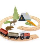 Tender Leaf Toys Set Tren montan din lemn