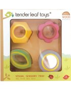 Tender Leaf Toys Tabla senzoriala din lemn premium Efecte vizuale 5 piese