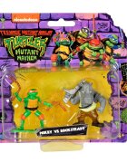Testoasele Ninja Set 2 mini figurine Mikey Vs Rocksteady