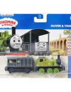 Thomas and Friends Locomotiva cu vagon Oliver si Toad JLB68