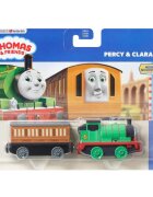 Thomas and Friends Locomotiva cu vagon Percy si Clarabel JLB71
