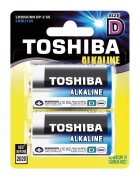Toshiba Set 2 baterii alcaline R20 D