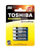 Toshiba Set 4 baterii High Power R3 ALK Blue Line AAA