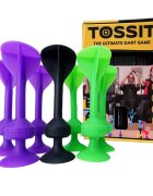 Tossit Joc de darts cu ventuze 7 buc Mov-Verde