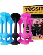 Tossit Joc de darts cu ventuze 7 buc Roz-Bleu