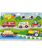 Viga Puzzle cu sunete Mijloace de transport