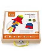 Viga Set magnetic forme geometrice din lemn cu cutie