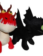 Whitehouse Leisure Set 2 jucarii de plus Toothless 25 cm si Monstrous Nightmare 20 cm