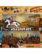 Wild West Hero Set de joaca Cowboy si cal cu caruta