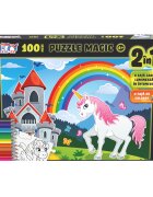 Witty Puzzlezz Puzzle Magic 2 in 1 Unicorn 100 piese