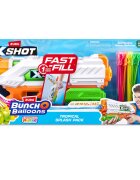 X-Shot Set pistol cu apa si baloane cu apa Bunch O Balloons Tropical Party