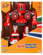 Zapp Toys Robot transformabil 5in1 cu sunet si lumina Autobots Rosu