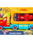 Zapp Toys Set transportator cu masinuta de curse in gentuta