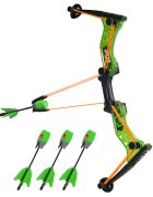 Zing Arc cu 4 sageti Hyper Strik Verde