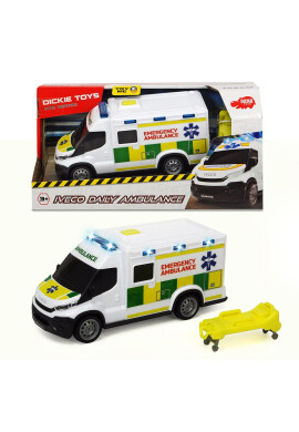 Dickie Ambulanta cu sunete si lumini Iveco Daily - BKid.ro