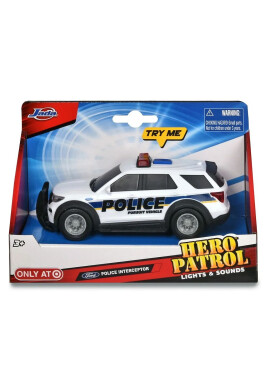 Dickie Jeep de politie cu sunete si lumini Ford Hero Patrol - BKid.ro