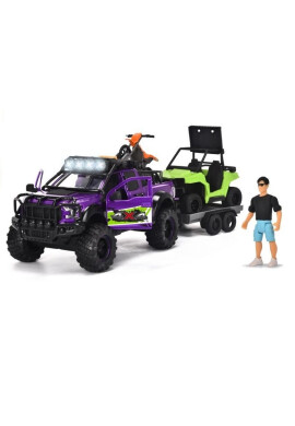 Dickie Masina de teren cu ATV si figurina 38 cm - BKid.ro