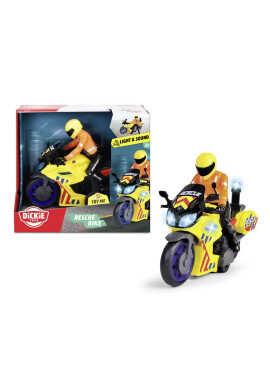 Dickie Motocicleta cu figurina sunete si lumini Rescue Bike - BKid.ro