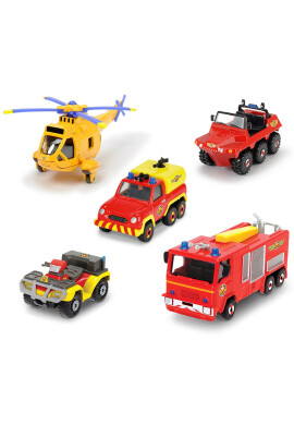 Dickie Set 5 autovehicule Sam Pompierul - BKid.ro