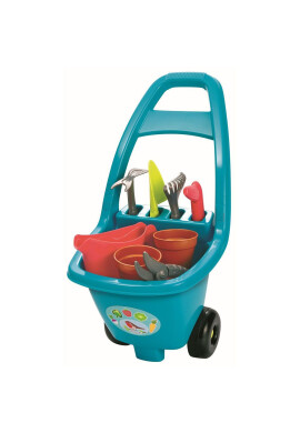 Ecoiffier Carucior cu unelte de gradina 8 piese - BKid.ro