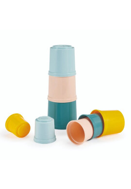 Ecoiffier Jucarie bebelusi turn cu 8 canute de stivuit - BKid.ro