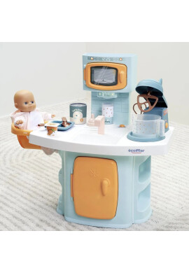 Ecoiffier Set Bucatarie pentru Cresa de Papusi cu accesorii 61.5 x 30 x 61 cm - BKid.ro
